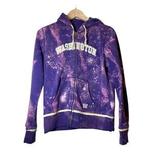 UW Nike University of Washington Huskies Full zip Hoodie sweatshirt Boys Medium